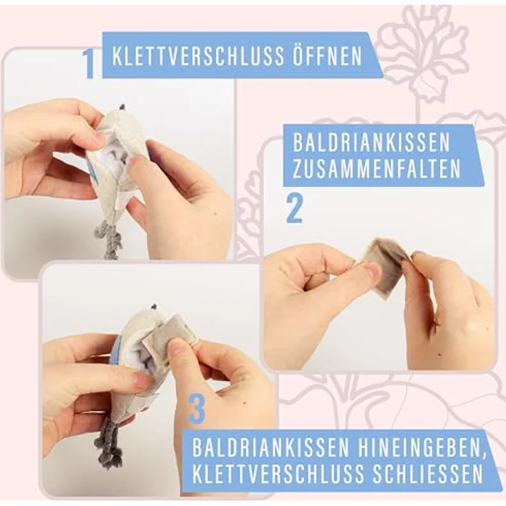 ne&no® 18x NACHFÜLL BALDRIAN SÄCKCHEN für Katzen Spielzeug - 100% natürlich, luftdicht verschlossen, kompatibel mit ne&no Katzen Spielzeug – Bild 4