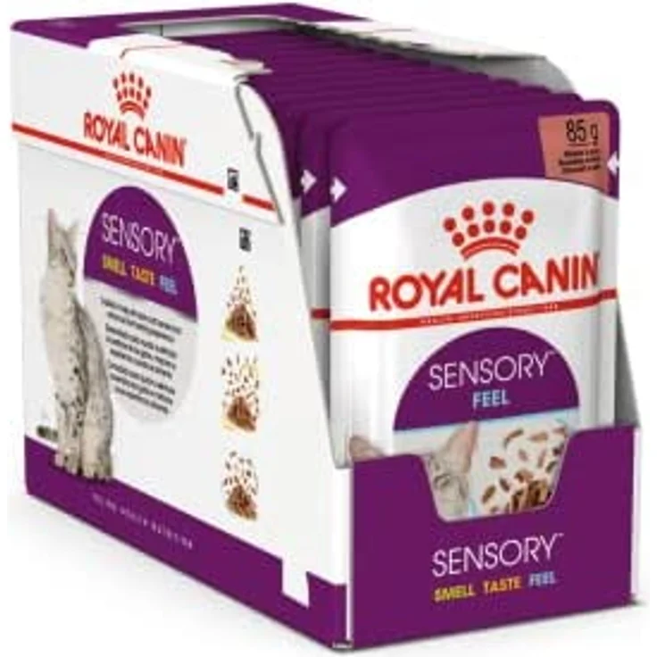 Royal Canin Sensory Smell Taste Feel Multibox, 12 x 85 g, Alleinfuttermittel für ausgewachsene Katzen, stimuliert die Sinne, mit feinen Stückchen in Soße – Bild 4