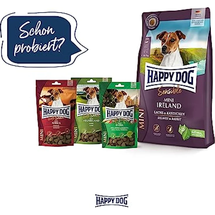 Happy Dog SoftSnack Mini Ireland, weizenfreie Hundesnacks ohne Zuckerzusatz für Haut und Fell, 100 g – Bild 5