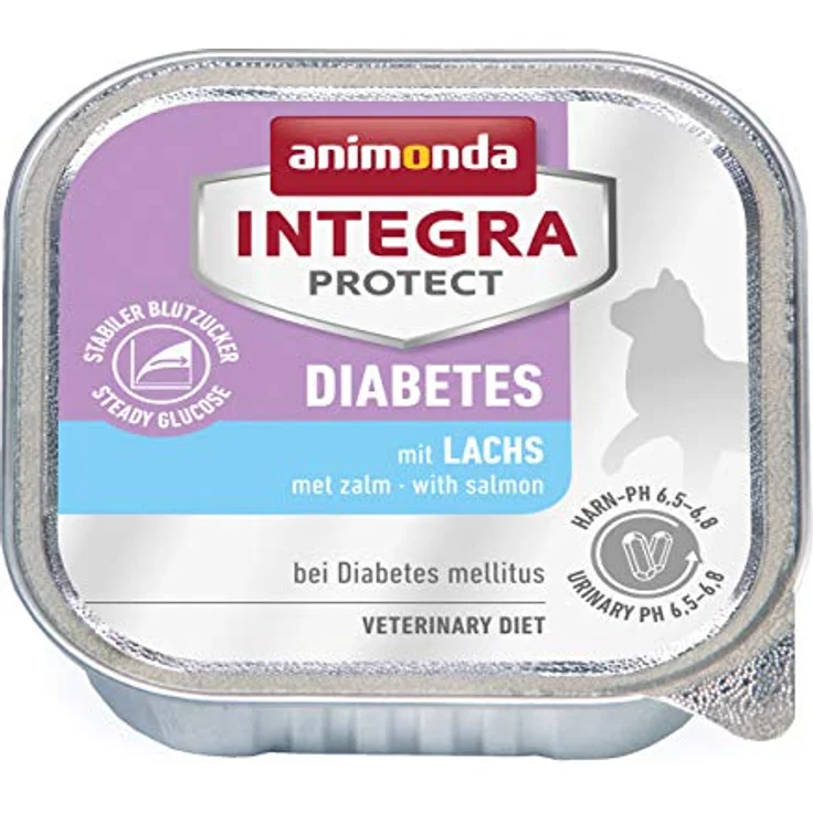 animonda INTEGRA PROTECT Diabetes, Katzen-Nassfutter mit Lachs, 6x100g – Bild 2