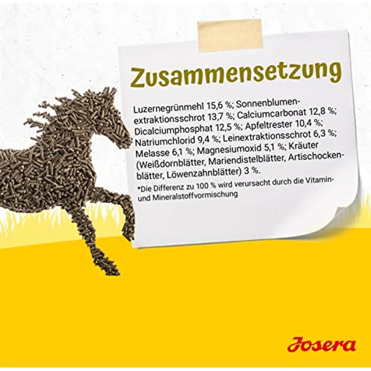 Josera Kraut und Rüben Mineral, 4 kg getreidefreies Mineralfutter, stärke- und zuckerreduziert für empfindliche Pferde, klimaneutral – Bild 5