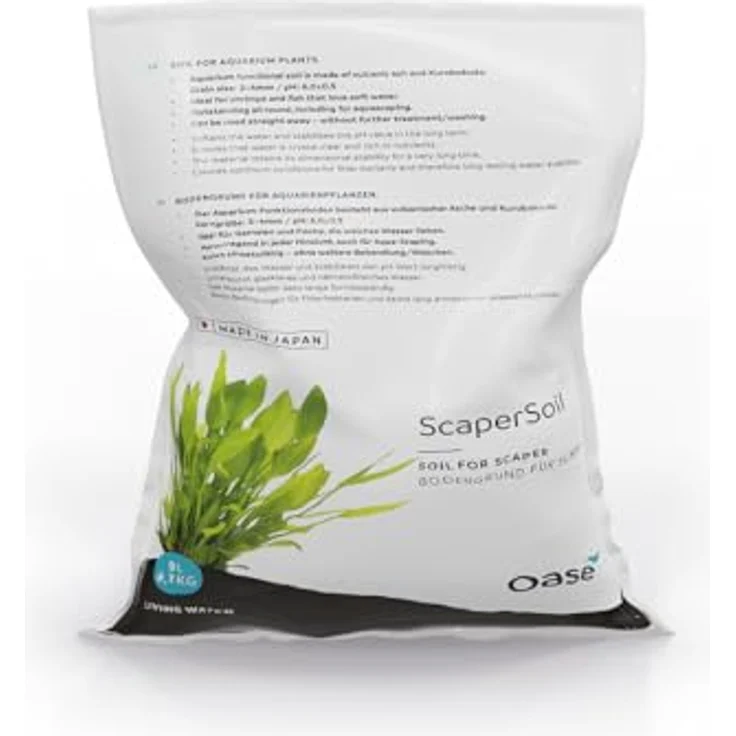 Oase ScaperLine Soil, aktives Aquascape-Substrat, 9 l, Schwarz, ideal für bepflanzte Aquarien – Bild 2