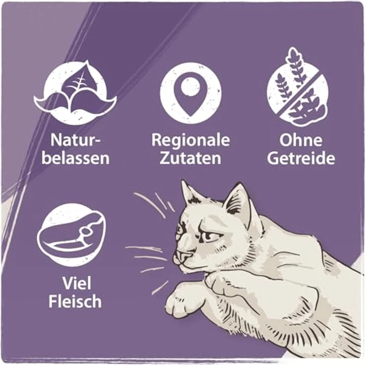 Venandi Animal Premium Nassfutter für Katzen - Pferd als Monoprotein, 12er Pack (12 x 125 g), getreidefrei, 99 % Fleischanteil – Bild 4