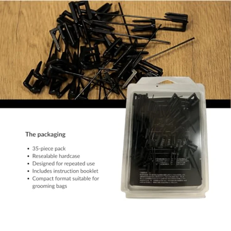 Quick Knot® Deluxe Mähnenklammer, wiederverwendbares Flechtwerkzeug für Pferde und Ponys, Weiß, XL – Bild 5