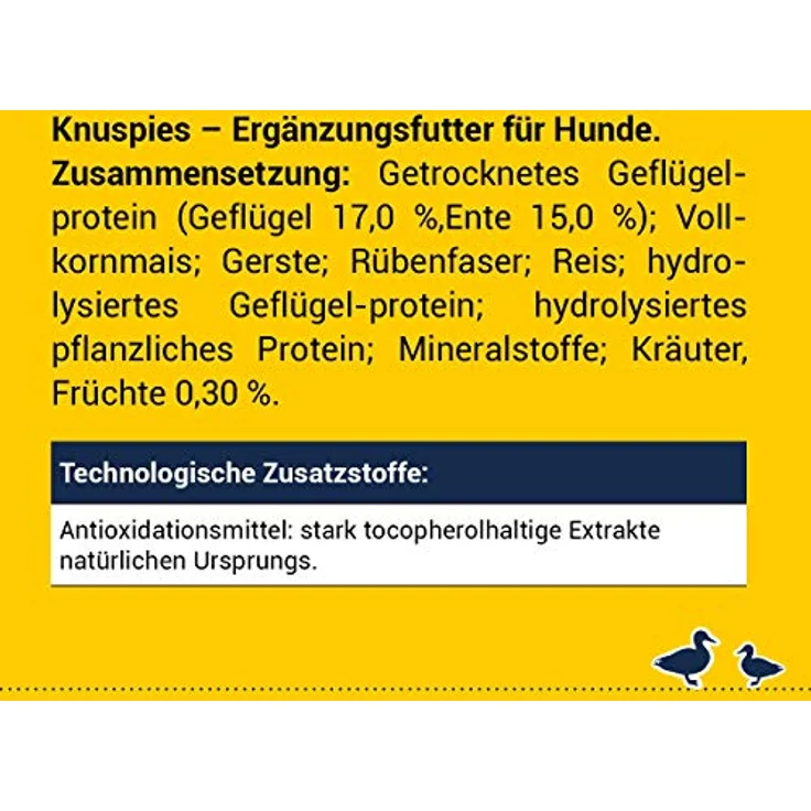 JOSERA Knuspies mit Ente, Hundeleckerlis mit geringem Fettgehalt (6%), 900 g, made in Germany – Bild 5