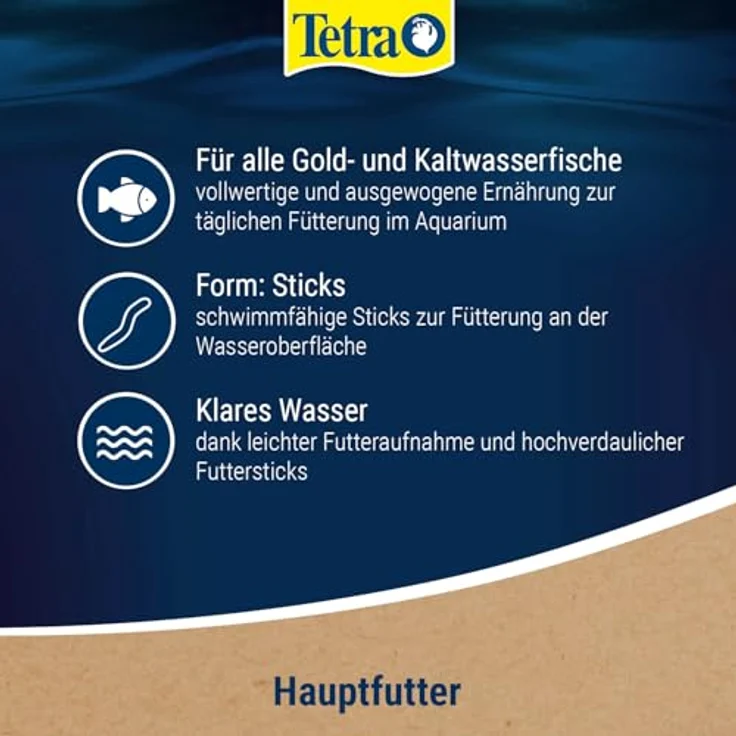 Tetra Goldfish Energy Sticks, nährstoffreiches Fischfutter für Goldfische und Kaltwasserfische, 250 ml Dose, schwimmfähig, ohne Farb- und Konservierungsstoffe – Bild 4