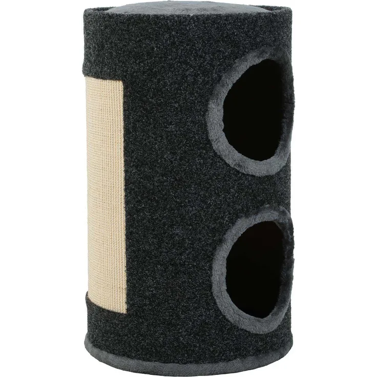 Zolux Oliver Krabton Donkergrijs, Kratztonne mit Sisal- und Felloberfläche, 61 cm hoch