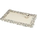 Trixie Kratzmatte Leo, Sisal 55 × 35 cm, Kratzspielzeug mit Plüschball zum Aufhängen oder Hinlegen