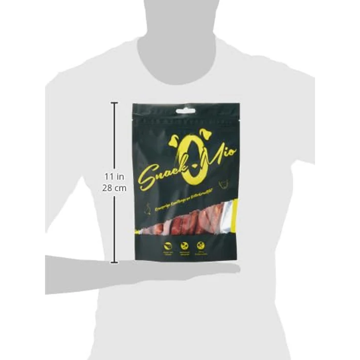 SnackOMio Premium Hundesnack, Knusprige Kaustange an Entenbrustfilet, getreidefrei, 1 x 200g, BARF geeignet, ohne Farb- und Lockstoffe – Bild 5
