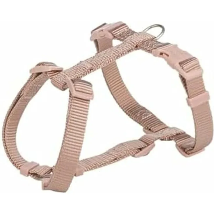 Trixie Hundegeschirr Premium H-Rig, belastbar und komfortabel, Blush pink