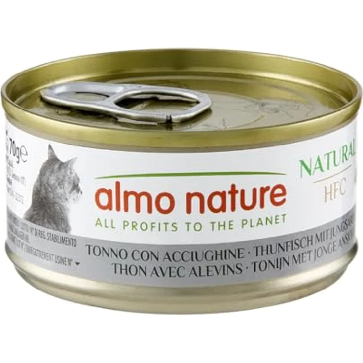 Almo Nature Multipack (6x70g) Katzen-Nassfutter mit Thunfisch, Huhn und Käse, Thunfisch mit Jungsardellen, Forelle und Thunfisch, glutenfrei, HFC-Rezepturen – Bild 4