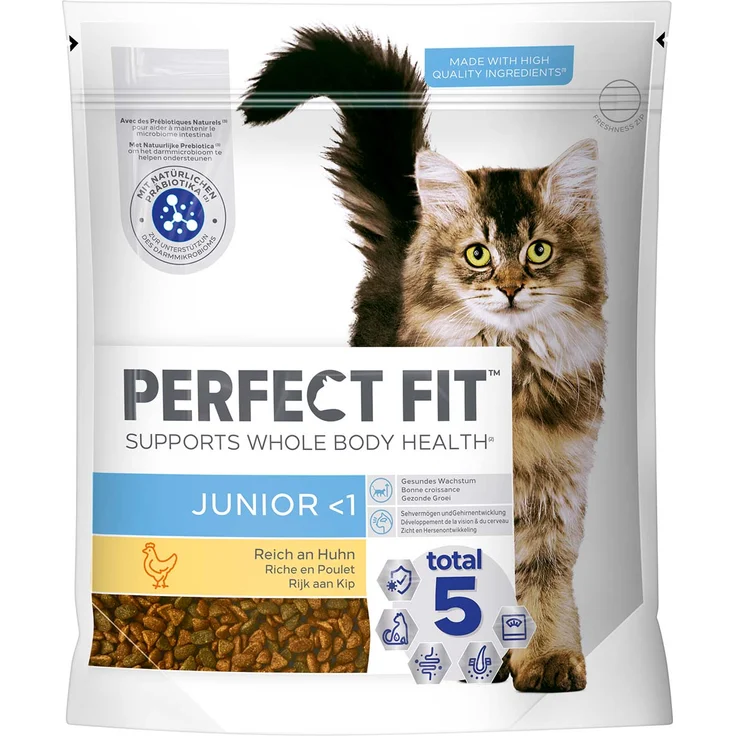 Perfect Fit PERFECT FITâ„¢ Junior Huhn, hochwertiges Katzen-Trockenfutter für jugendliche Energie, 1,4kg