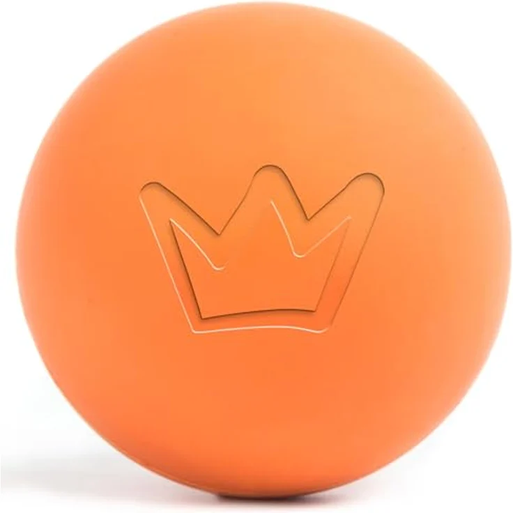 Rudelkönig Hunde Ball aus Naturkautschuk, oranger Spielball mit 6,5 cm Ø, nahezu unzerstörbar und zahnfreundlich – Bild 1