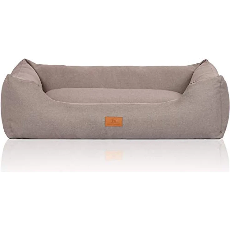 Knuffelwuff Hundebett Lotte Lichtgrau XL 105x75cm – Bild 3
