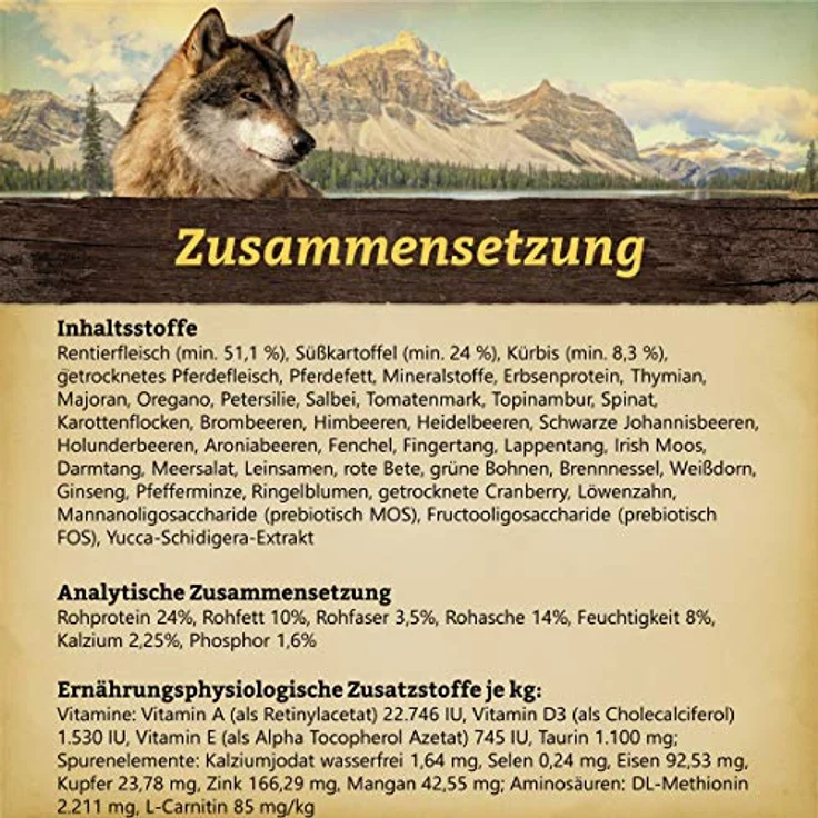 Wolfsblut Polar Night Adult, Hunde-Trockenfutter mit Rentier, Kürbis und Süßkartoffeln, 12,5kg – Bild 3