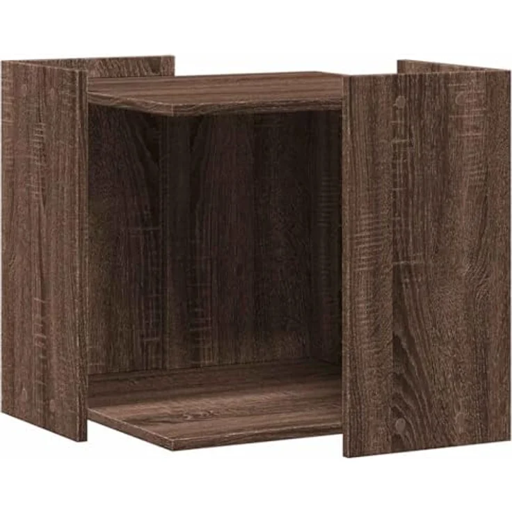 vidaXL Katzentoilette, Katzenklo Eichen-Optik 53x53x51 cm Holzwerkstoff, Braun – Bild 2