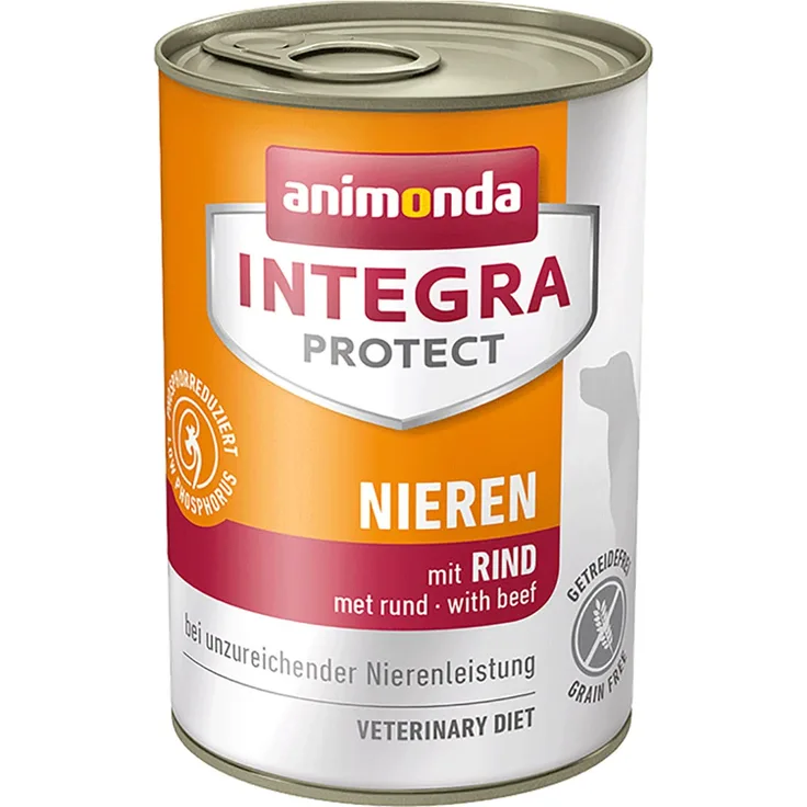 animonda Integra Protect Adult Hunde-Nassfutter, chronische Niereninsuffizienz mit Rind, 6x400g