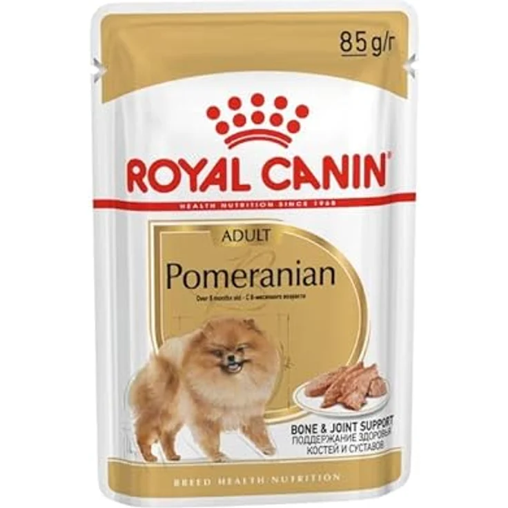 Royal Canin Pomeranian Adult Mousse, Feuchtnahrung für ausgewachsene Zwergspitze (>8 Monate), 12x85g – Bild 2