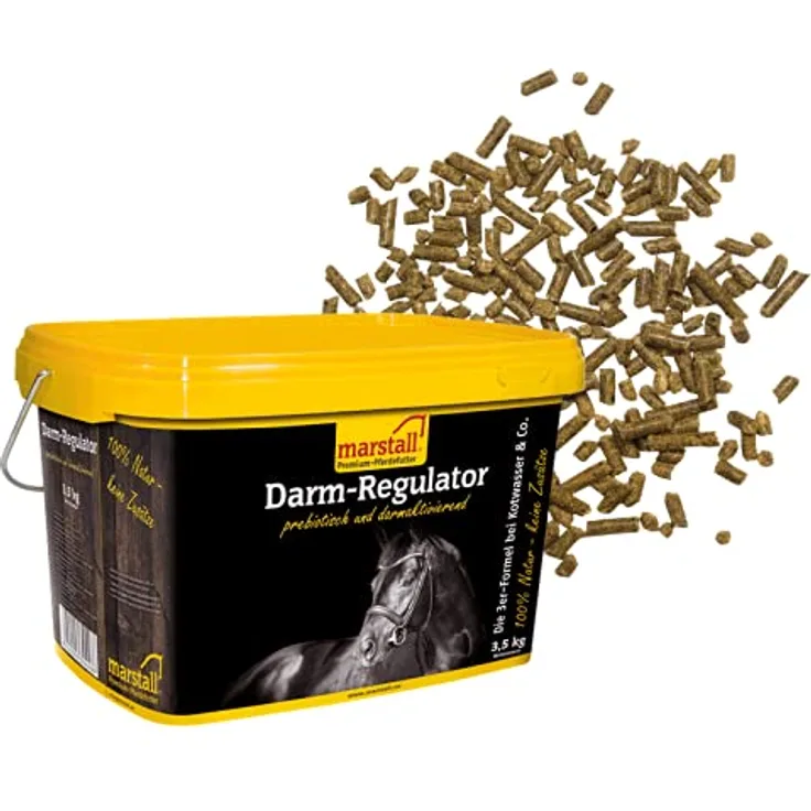 marstall Premium-Pferdefutter Darm-Regulator, 3.5 kg, mit über 50% Previta-Faser für gesunde Dickdarmflora, rot