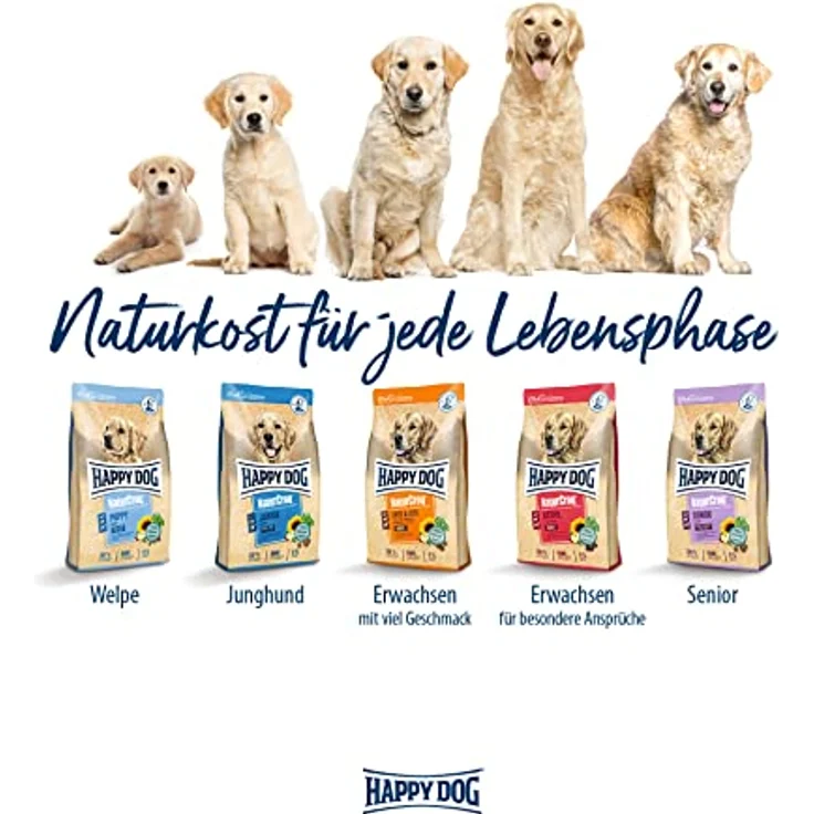 Happy Dog NaturCroq XXL, Hunde-Trockenfutter für große Rassen, Sparpaket 2 x 15 kg, extra große Kroketten, leicht verdauliche Zutaten, ohne künstliche Zusätze – Bild 6