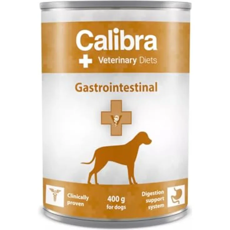 CALIBRA Calibra Veterinary Dog Gastrointestinal, 400 g, 12 Packungen, spezielles Nassfutter für empfindliche Hunde