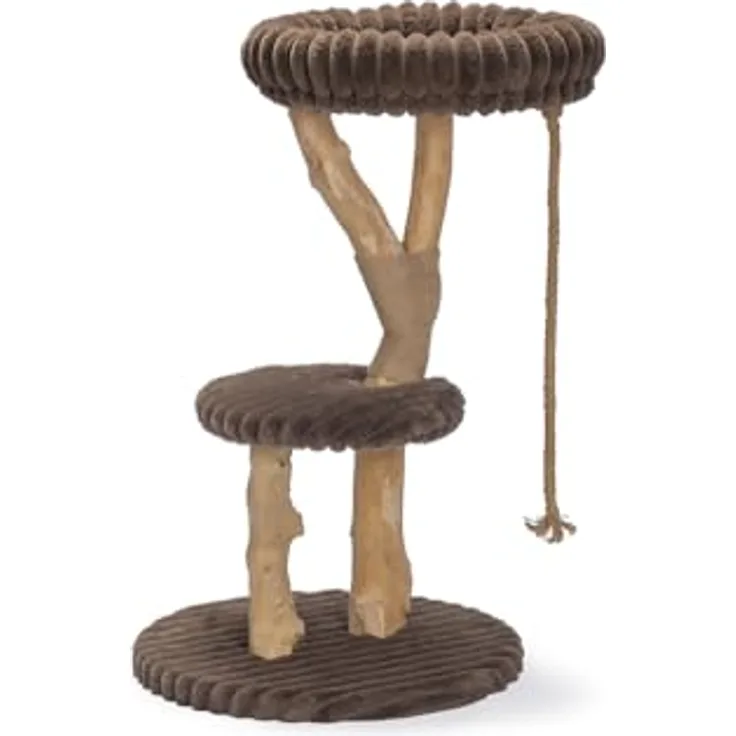 Designed by Lotte Kratzbaum Reya, aus Dattel- und Birnbaumholz für Katzen bis 10 kg, braun