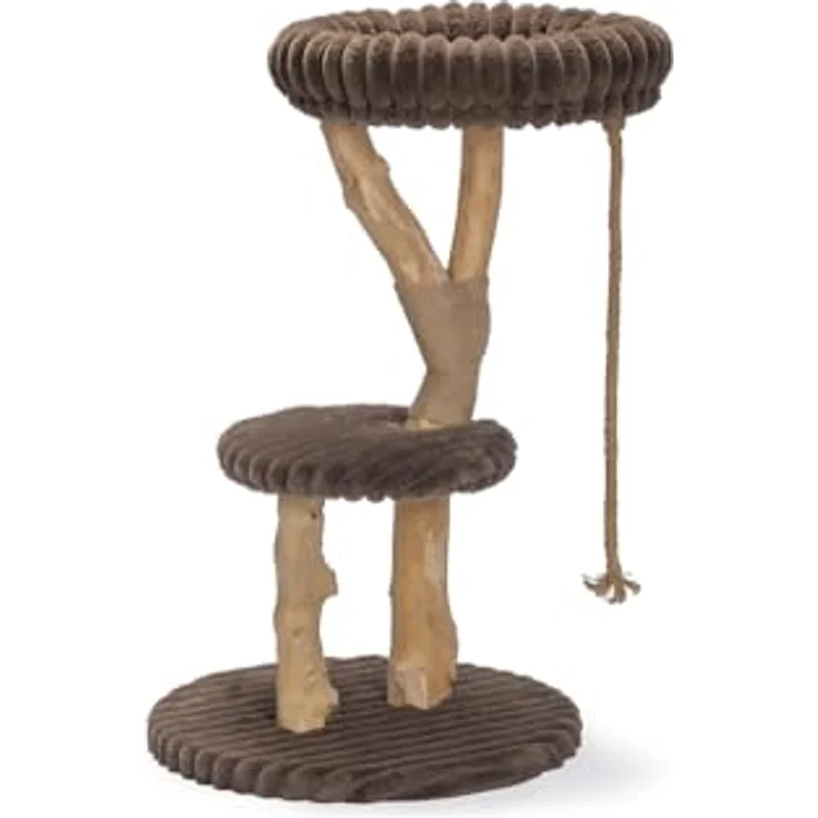 Designed by Lotte Kratzbaum Reya, aus Dattel- und Birnbaumholz für Katzen bis 10 kg, braun – Bild 1