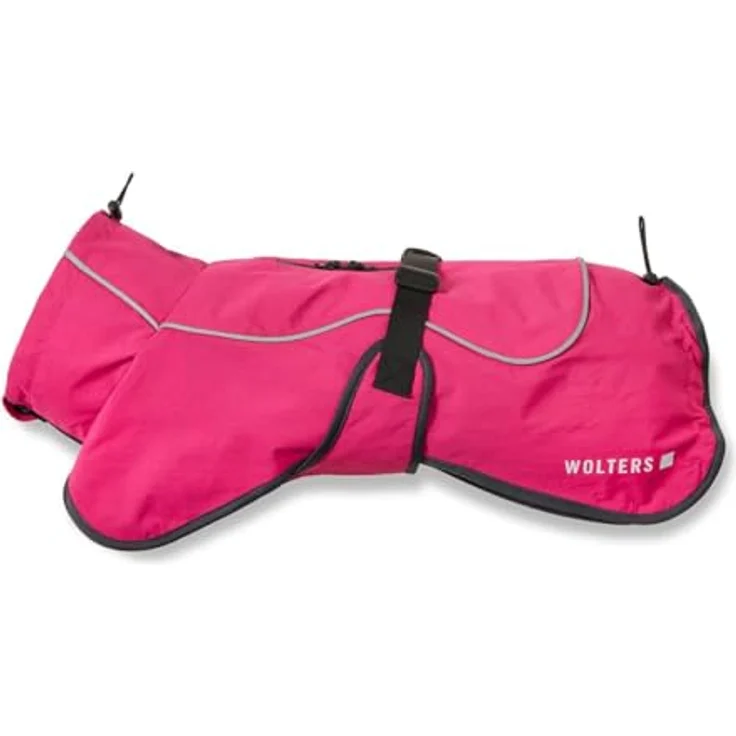 Wolters Hundejacke Cape Drizzle, Ganzjahresjacke für Hunde, Farbe Magenta, Größe 48 (Rückenlänge 46-48 cm) – Bild 1