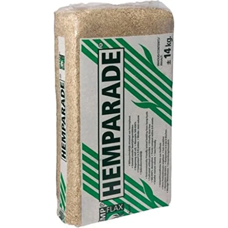 Hemparade Hanf-Einstreu 150 Liter, effektive Feuchtigkeits- und Geruchsabsorption für Kleintiere, ca. 14 kg Ballen