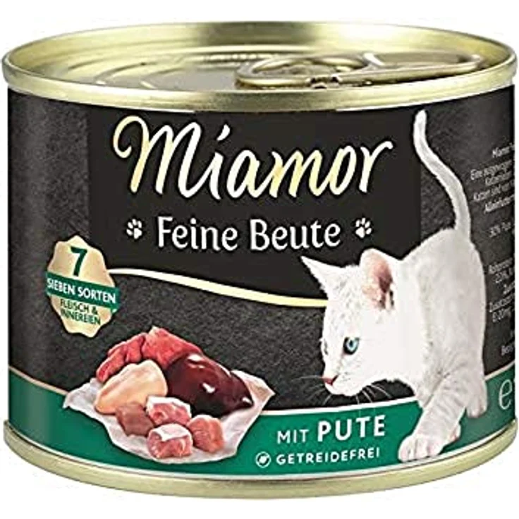 Miamor Feine Beute Pute, Katzen-Nassfutter mit 65% Fleischanteil, 12x185g – Bild 2