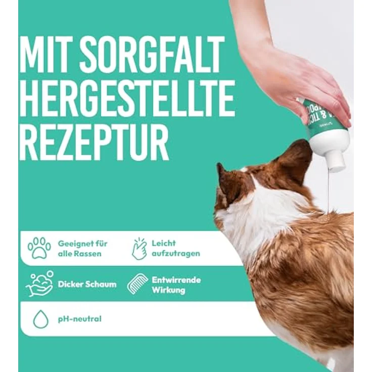 Petsly® Floh & Zeckenmittel für Hunde, 500ml, mit Teebaumöl, natürliches Flohshampoo und sanfter Hautpflege für Hunde und Katzen – Bild 5