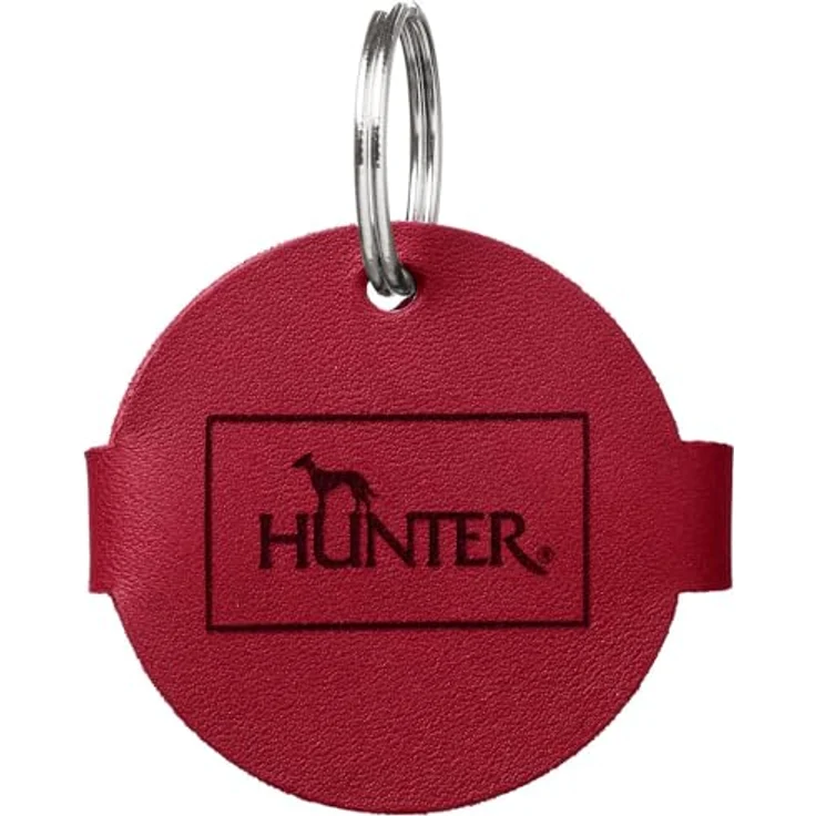 HUNTER Anhänger Hundemarken-Etui Aalborg, rot, Größe M, schont Hundemarken und verhindert Klimpern – Bild 4