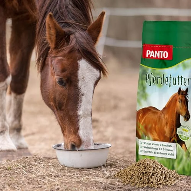 PANTO Pferdemineral mit Wisan-Lein, 25 kg – schmackhaftes Mineralfutter für Pferde, reich an Mineralien, Vitaminen, Spurenelementen und Omega-3-Fettsäuren – Bild 3