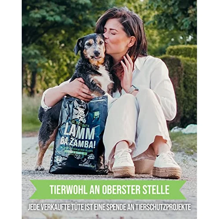 Tales & Tails Lamm Ba Zamba, Halbfeuchtes Trockenfutter für Hunde, Getreidefrei, 75% Lamm, 2 x 4kg, Hohe Verträglichkeit – Bild 5