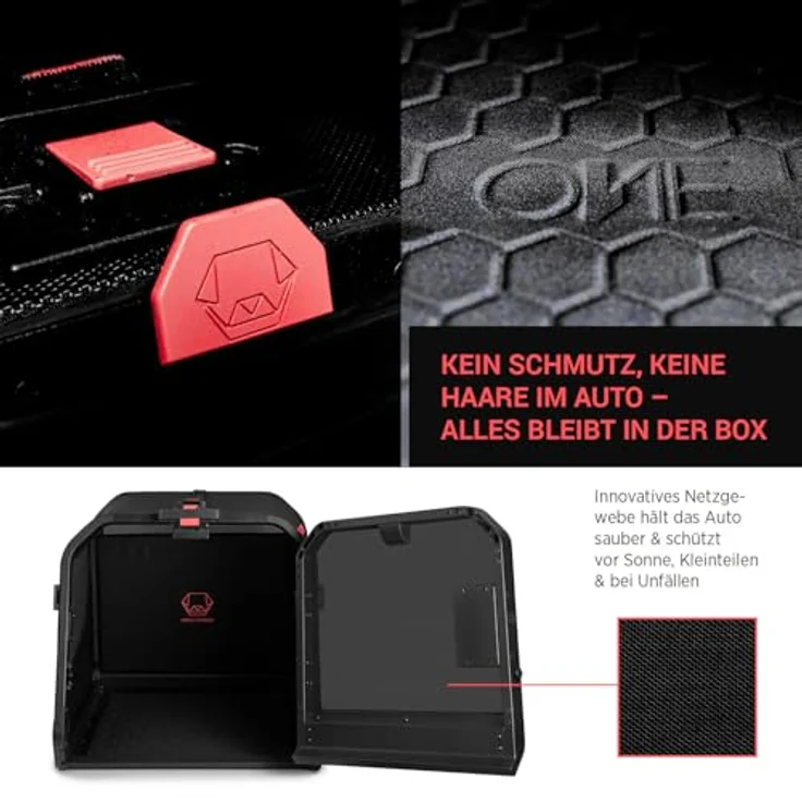 4pets 1ONE1 Origami Hundetransportbox, faltbar, sicherer Auto-Transport für Hunde, vier Größen (S, M, L, XL) – Bild 7
