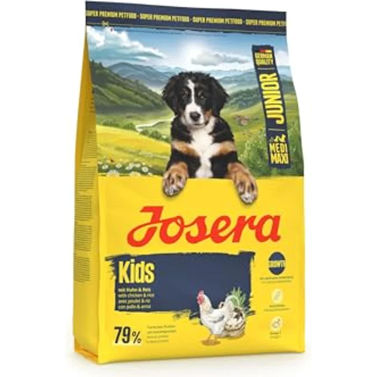 JOSERA Junior Kids Huhn & Reis, Premium Trockenfutter für größere Hunde, glutenfrei, 3 kg, geeignet für Welpen ab der 6. Lebenswoche – Bild 3