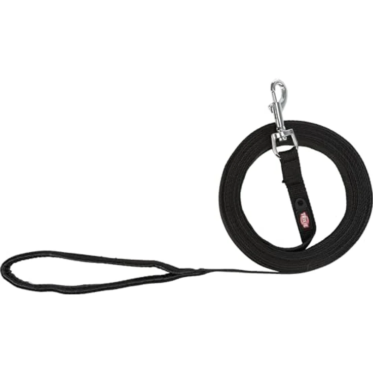 Trixie Schleppleine Gurtband schwarz 5 m/20 mm – Bild 5