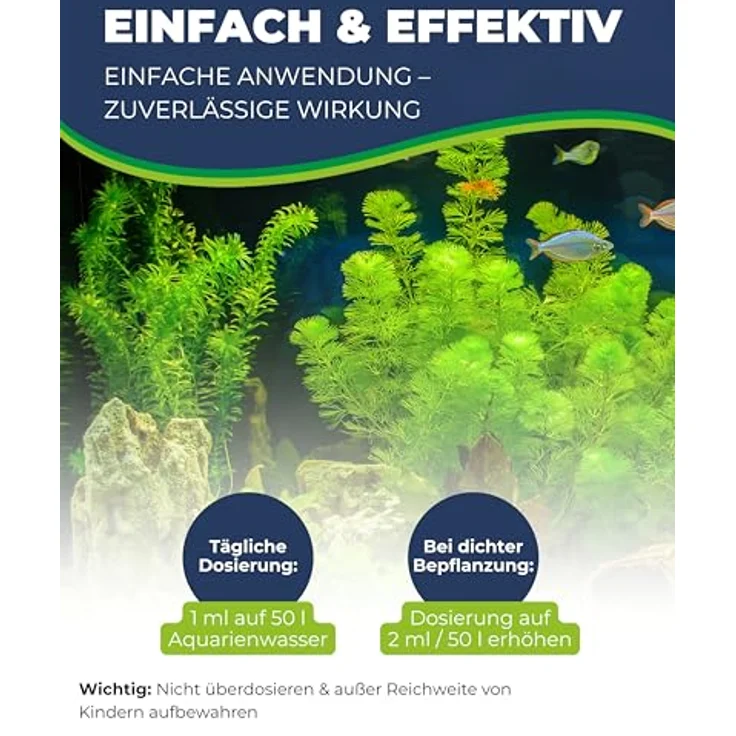 HOBBY Aquaristik CO2 Liqui Fit I 500 ml I flüssiger Kohlenstoffdünger für Aquarienpflanzen I unterstützt Fotosynthese & Pflanzenwachstum I reduziert Algenwachstum – Bild 4