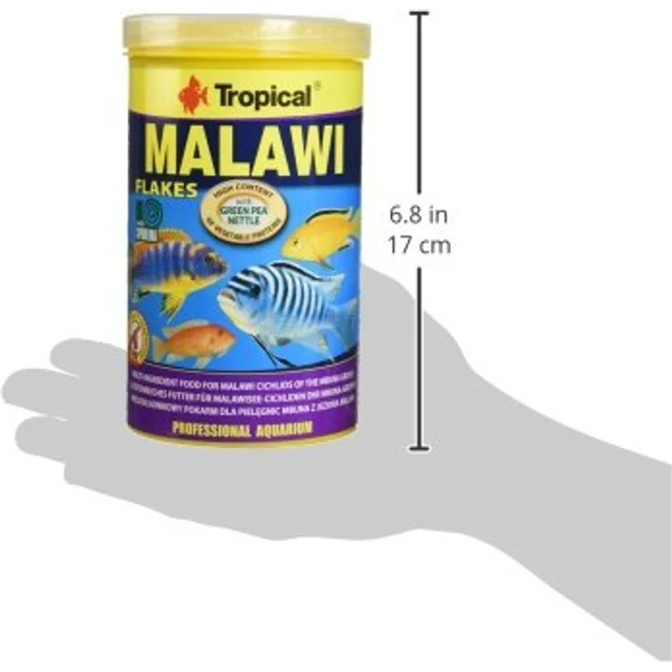 Tropical Malawi Flockenfutter für pflanzenfressende Cichliden, 1 l Packung - optimale Gesundheit und Farbenpracht – Bild 3