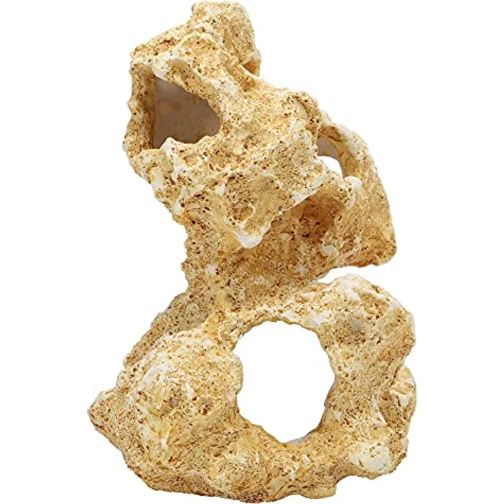 HOBBY Cavity Stone 2, naturnahe Aquariendeko aus leichtem Polyresin, langlebig und wasserneutral – Bild 2