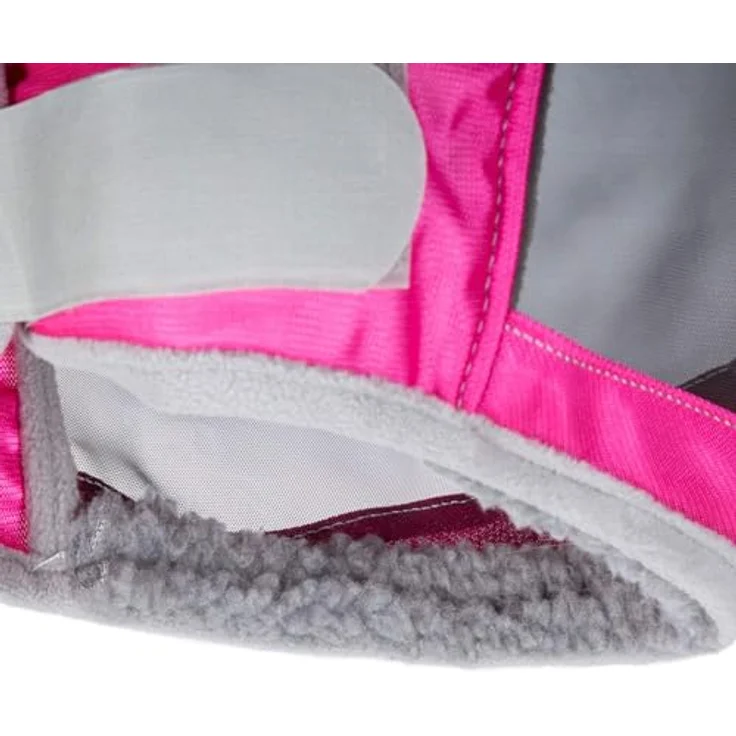 Harrison Howard CareMaster Pro Luminous Pferde Fliegenmaske UV-Schutz mit Ohrenschutz, Rosa, für Kaltblut (XL) – Bild 4