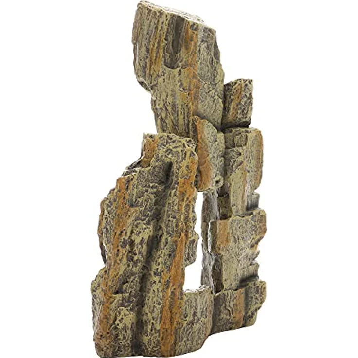 HOBBY Terrariendeko Fossil Rock, naturnaher Felsen aus Polyresin, 2,15x6x18 cm, leicht zu reinigen und langlebig – Bild 3