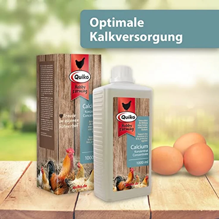 Quiko Hobby Farming Calcium Konzentrat für Hühner, 1.000ml – Hochwertige Calciumversorgung zur Unterstützung der Eischalenbildung, Made in Germany – Bild 2