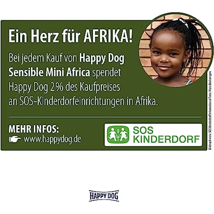 Happy Dog Supreme Sensible Africa, glutenfreies Trockenfutter mit Strauß für Erwachsene, 4kg – Bild 7