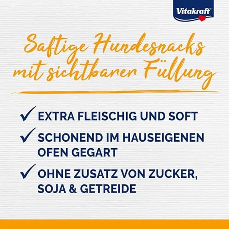 Vitakraft Treaties Bits Leberwurst, Hundesnacks mit Hühnchen für alle Hundegrößen, 120g – Bild 2