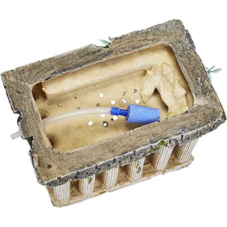 Nobby Aqua Ornaments Akropolis, Aquarien-Dekoration aus ungiftigem Material mit Diffusor und Membranpumpenanschluss, 16 x 10,5 x 14,2 cm – Bild 3