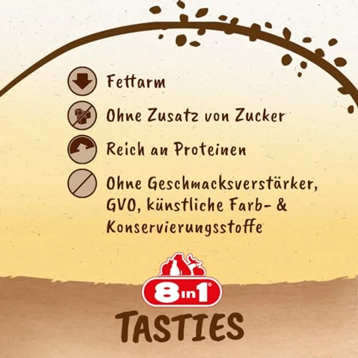 8in1 Tasties Huhn Calcium Bones, Hundesnacks in Form von Kauknochen, Sparpaket 3 x 85 g, proteinreich und ohne Zusatzstoffe – Bild 5