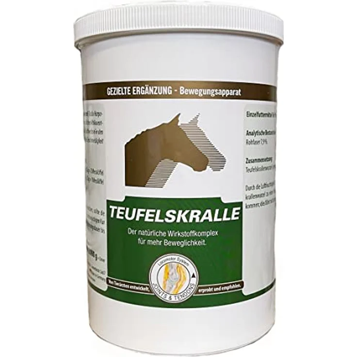 Equipower EquiPower Teufelskralle 80% - Spezialpulver für kräftige Gelenke und Knorpel, 800 g Dose