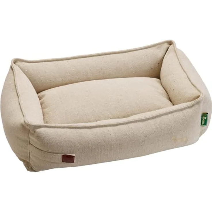 Hunter Tierbedarf Hundesofa Belluno creme, Recycling Tierbett mit rutschhemmender Unterseite und waschbarem Bezug – Bild 2