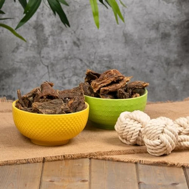 Lyra Pet® Rinderleber Kausnack, 1 kg, luftgetrocknet, proteinreich, fettarm, ideal als Trainingsleckerlis für Hunde – Bild 5